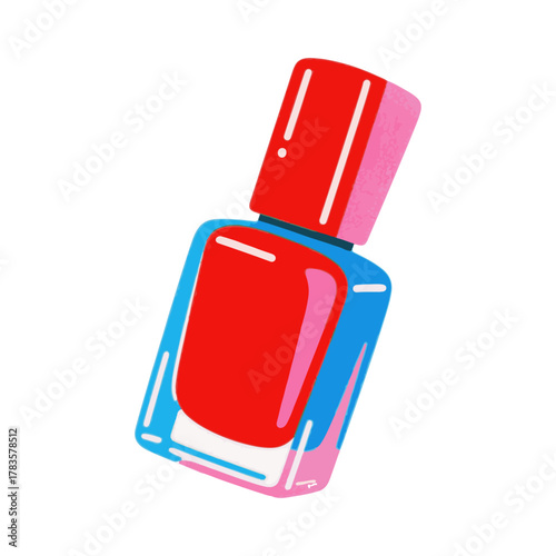 nail polish vector illustration design