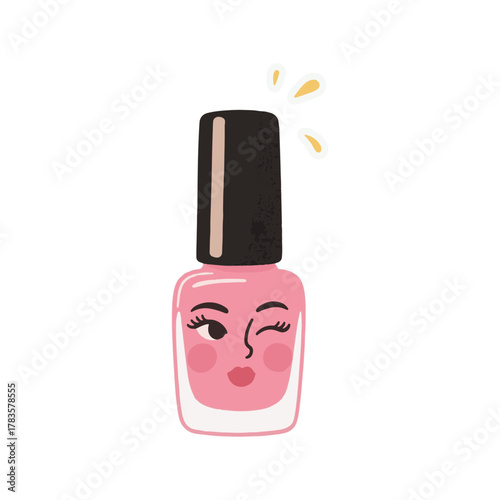 nail polish vector illustration design