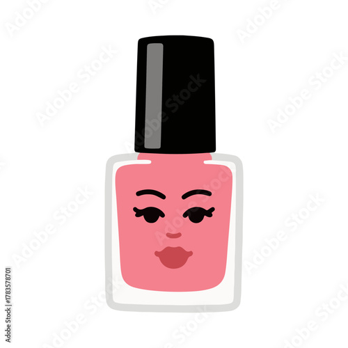 nail polish vector illustration design