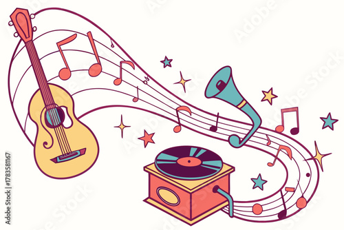 vector illustration of a musical instrument