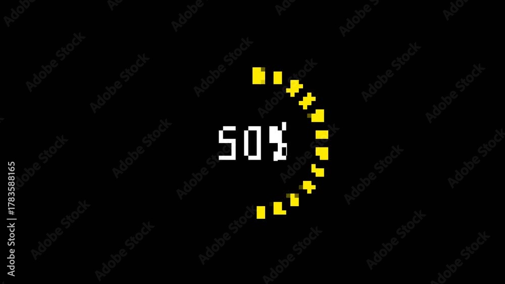 8 bit loading Pixel art loading animation, 8 bit loading on green ...