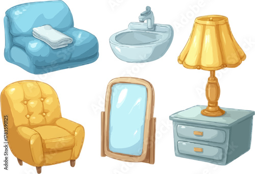 Whimsical Home Decor - Cleaning Supplies and Furniture