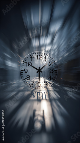 Relentless Passage of Time A Captivating Depiction o Ticking Clock and Life's omentum