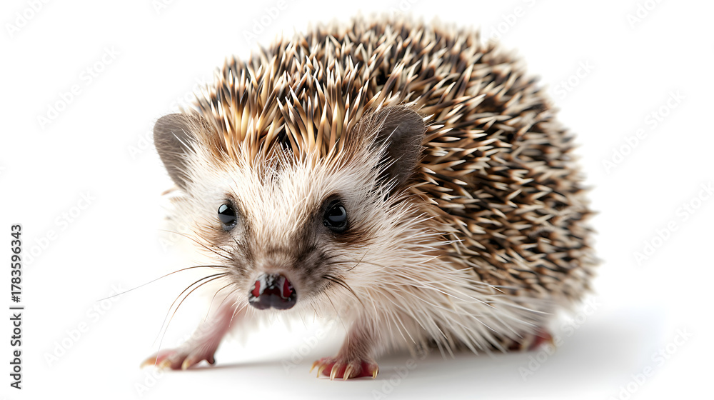 Obraz premium hedgehog on white background