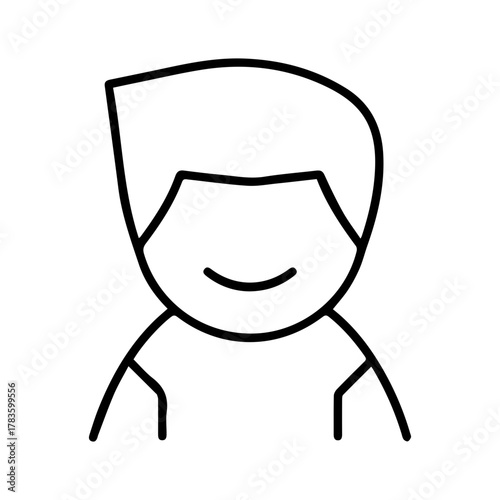 Simple Outline Person Icon