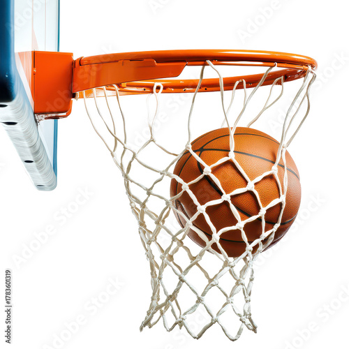 Sports game winning basket net action high resolution transparent png photo