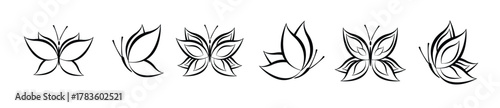  butterfly line art design