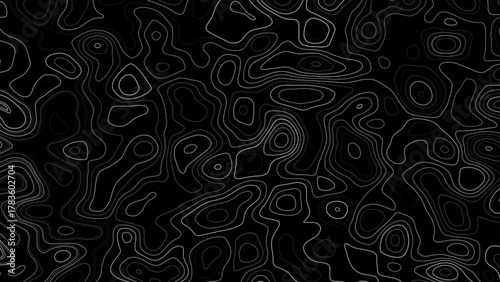 Abstract Topography line poster vector. The concept of a topographic contour geography scheme and the terrain path.	