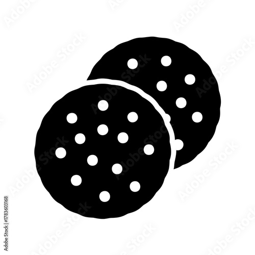 Two delicious chocolate chip cookies, a sweet treat for any occasion always tempting