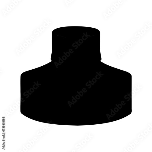 silhouette of a choker