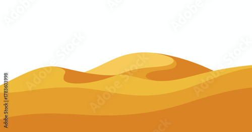 This image showcases smooth and flowing desert dunes in warm yellow hues, representing tranquility and the vastness of nature's beauty in an abstract style.