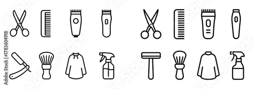 Barbershop Tool Icons