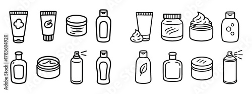 Barbershop Doodle Icons