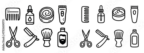Beard Care Icons