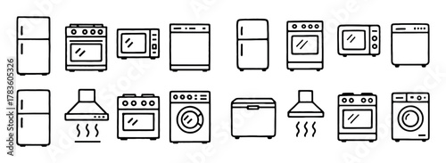 Kitchen Appliance Doodles