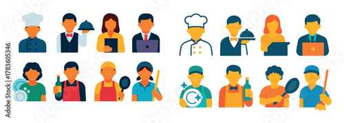 Restaurant Roles Icons