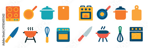Colorful Kitchen Icons