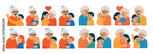 Grandmother-Grandchild Icons