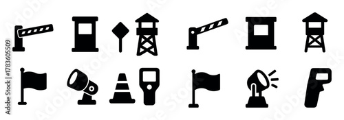Border Checkpoint Icons