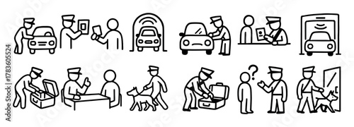 Border Checkpoint Doodles