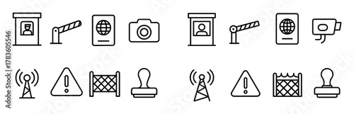 Border Checkpoint Icons