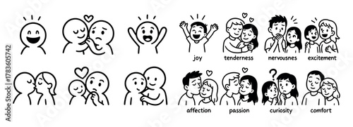 Emotion Doodle Icons