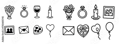 Romantic Date Icons