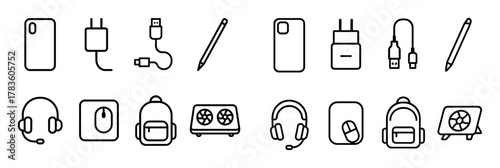 Minimalist Gadget Icons