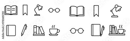 Minimalist Reading Icons