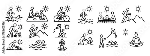 Sunny Activity Icons
