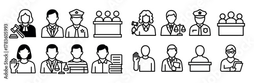 Minimalist Justice Icons