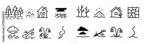 Forest Fire Icons