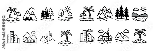 Summer Vacation Icons