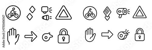Cyclist Protection Icons