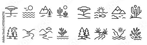 Animal Migration Icons