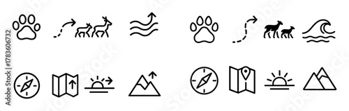Animal Migration Icons