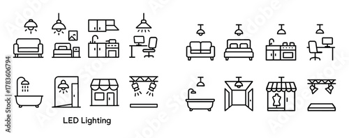 LED Lighting Icons