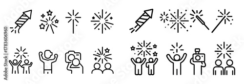 Firework Icon Grid