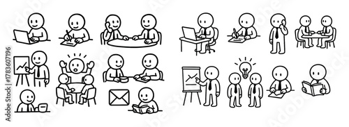 Office Activity Doodles