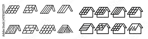 Minimalist Roof Icons