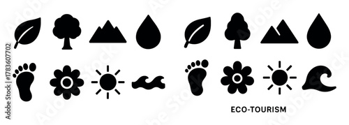 Eco-Tourism Icon Set