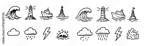 Sea Storm Icons