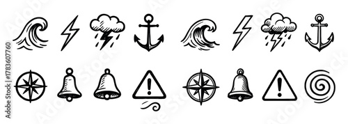 Sea Storm Icons