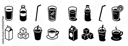 Thirst-Quenching Icon Grid