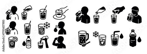 Isometric Drink Icons