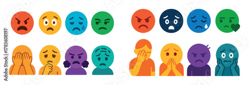 Negative Emotion Icons