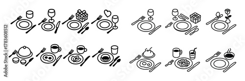 Isometric Table Settings