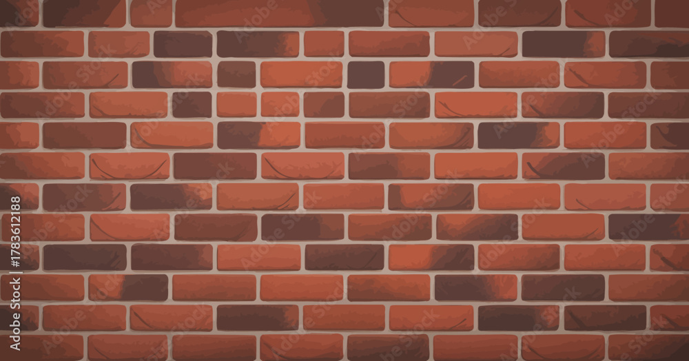 Fototapeta premium A high-quality image of a textured red brick wall serves as an ideal background for various purposes, showcasing its rustic charm and durability in architectural design.