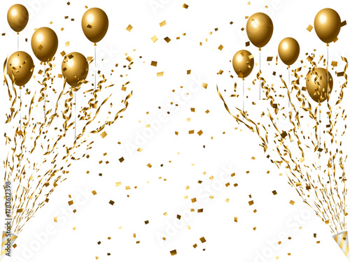 クラッカー、風船、1金