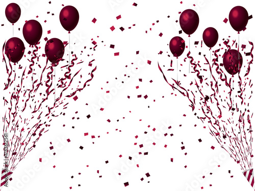 クラッカー、風船、11ワイン